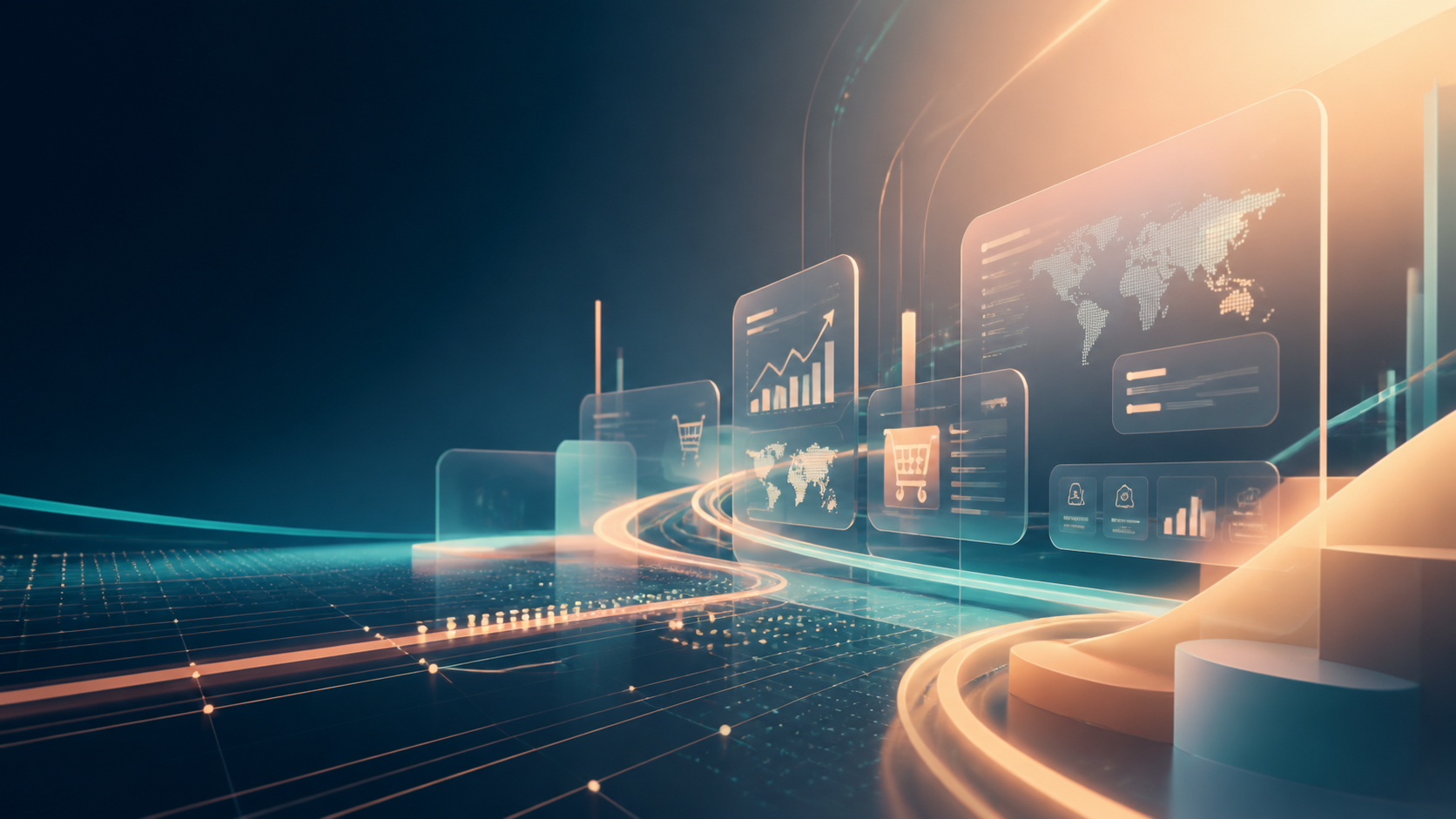 Marketing technology and channel cooperation concept