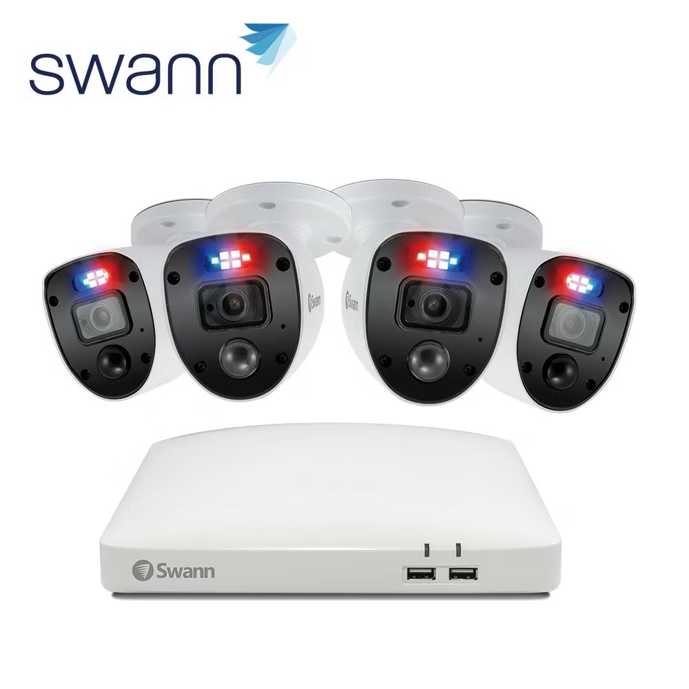 安全監控系列 Swann 8路DVR+4FHD警示監控組